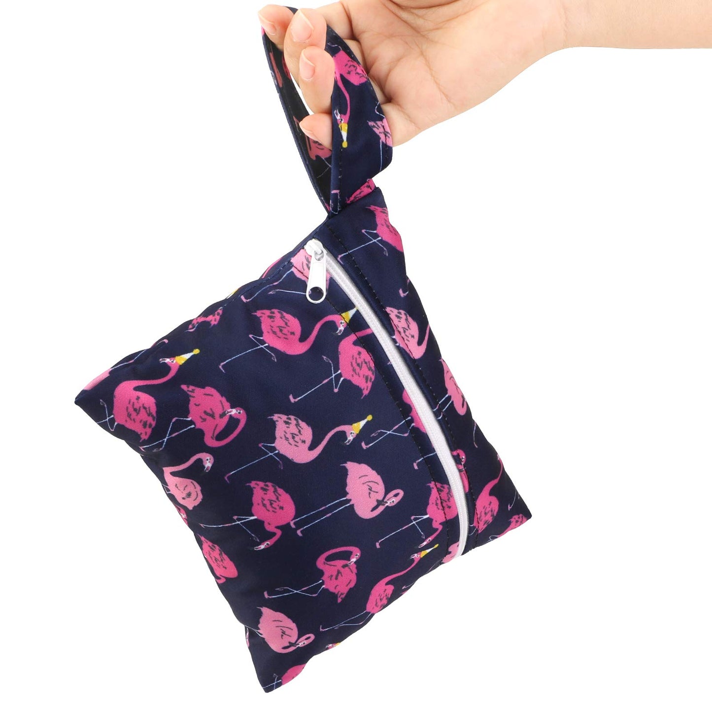 Reusable Menstrual Pads (7 in 1, 25.4cm 4 Layers), Bamboo Cloth Pads for Heavy Flow with Wet Bag, Large Sanitary Pad Set with Wings for Women, Washable Overnight Cloth Panty Liners Period