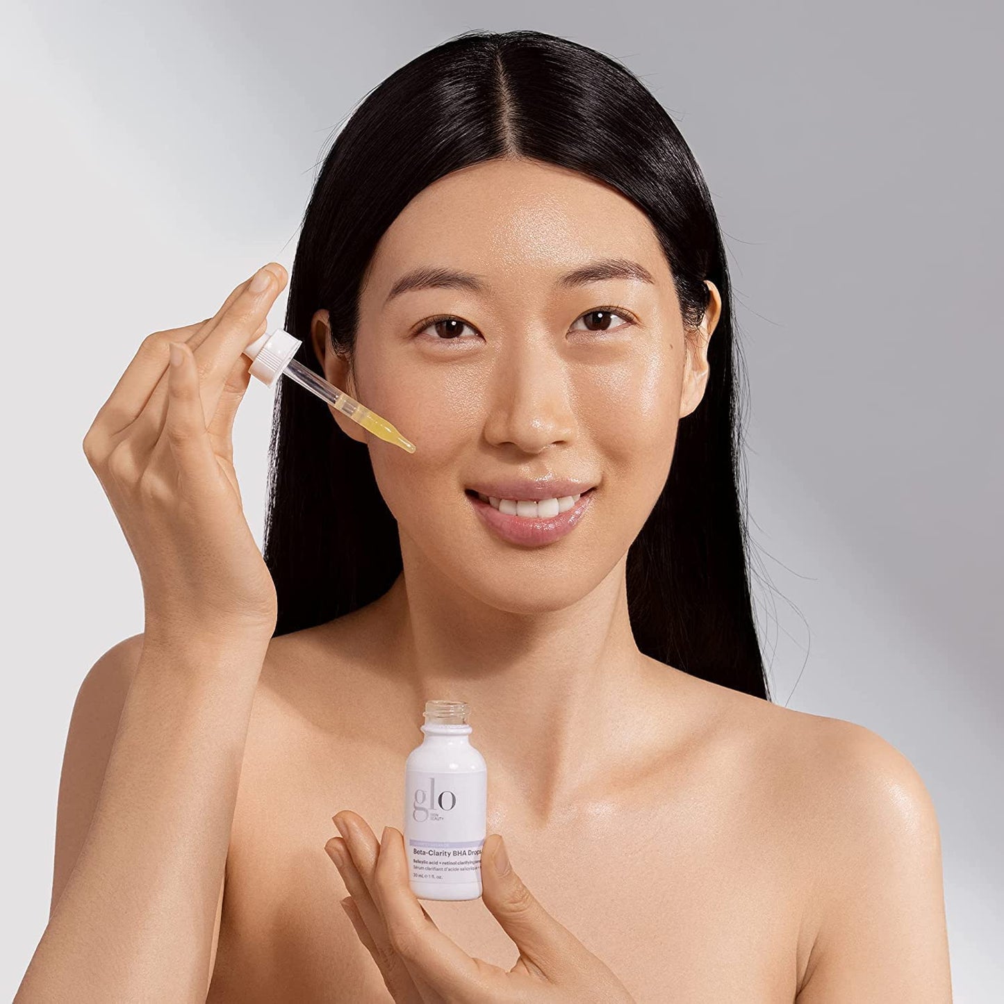 Glo Skin Beauty Beta-Clarity BHA Drops - Salicylic Acid + Retinol Clarifying Serum, Helps Refine & Rebalance for a Clearer, Brighter Complexion (1 Fl Oz)