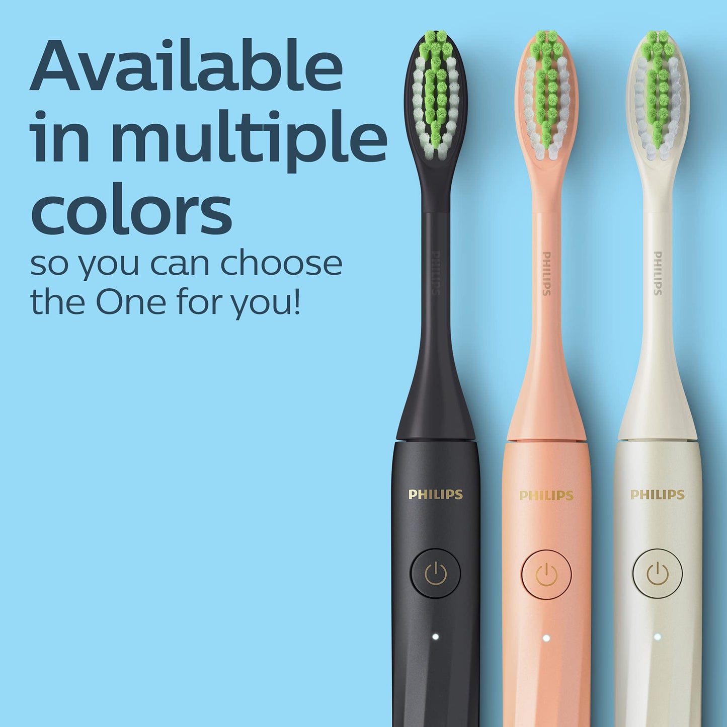Philips Sonicare One by Sonicare Rechargeable Toothbrush, Snow, HY1200/27