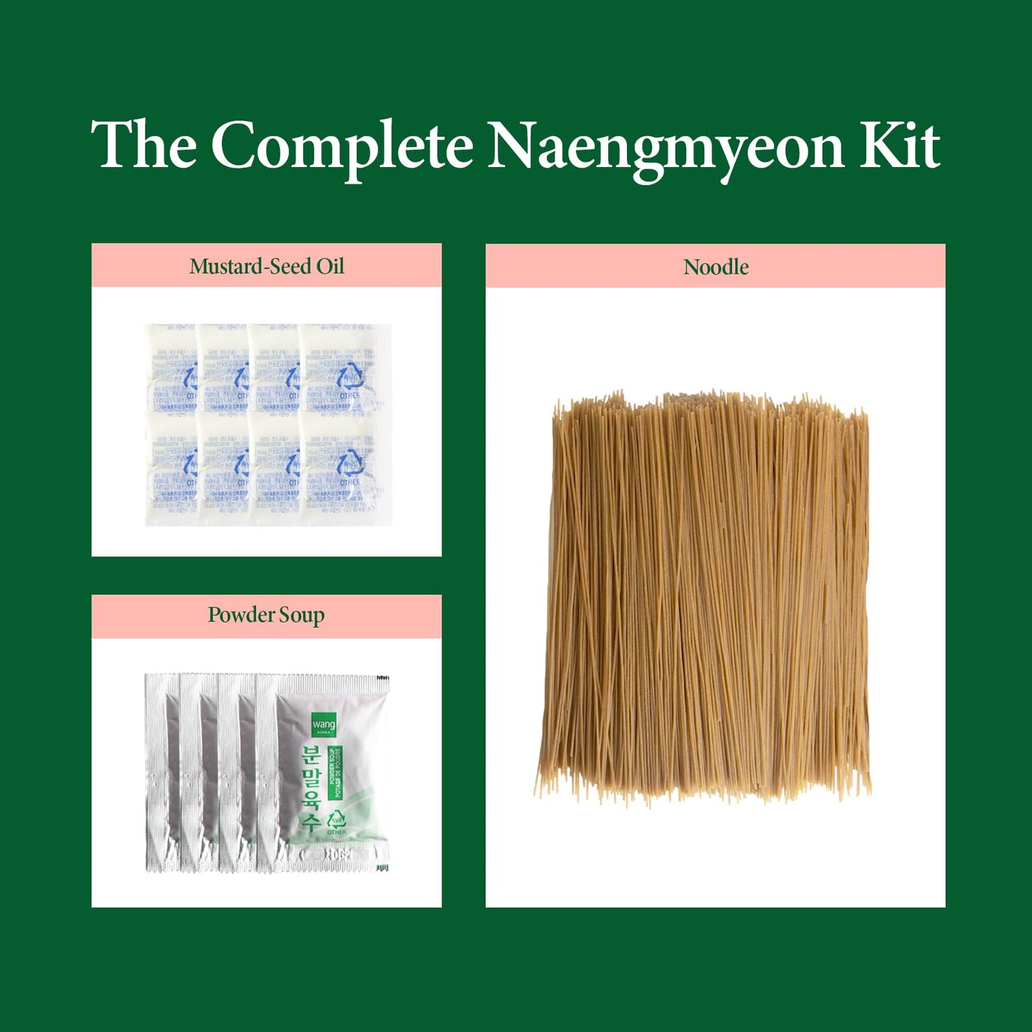 Wang Korean Cold Noodle Hamheung Mul Naengmyeon, Sweet and Tangy, 4 Servings