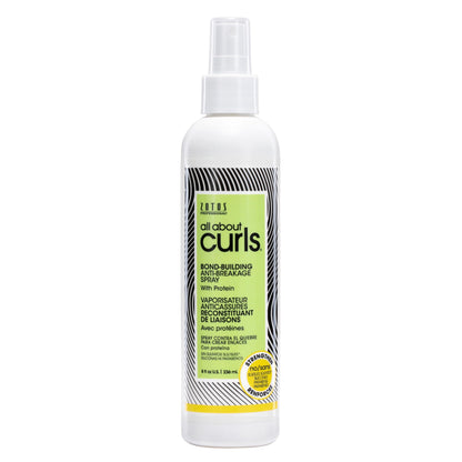 ALL ABOUT CURLS Bond-Building Anti-Breakage Spray, Strengthens & Protects, Vegan & Cruelty Free, Sulfate Free, 8 Fl Oz
