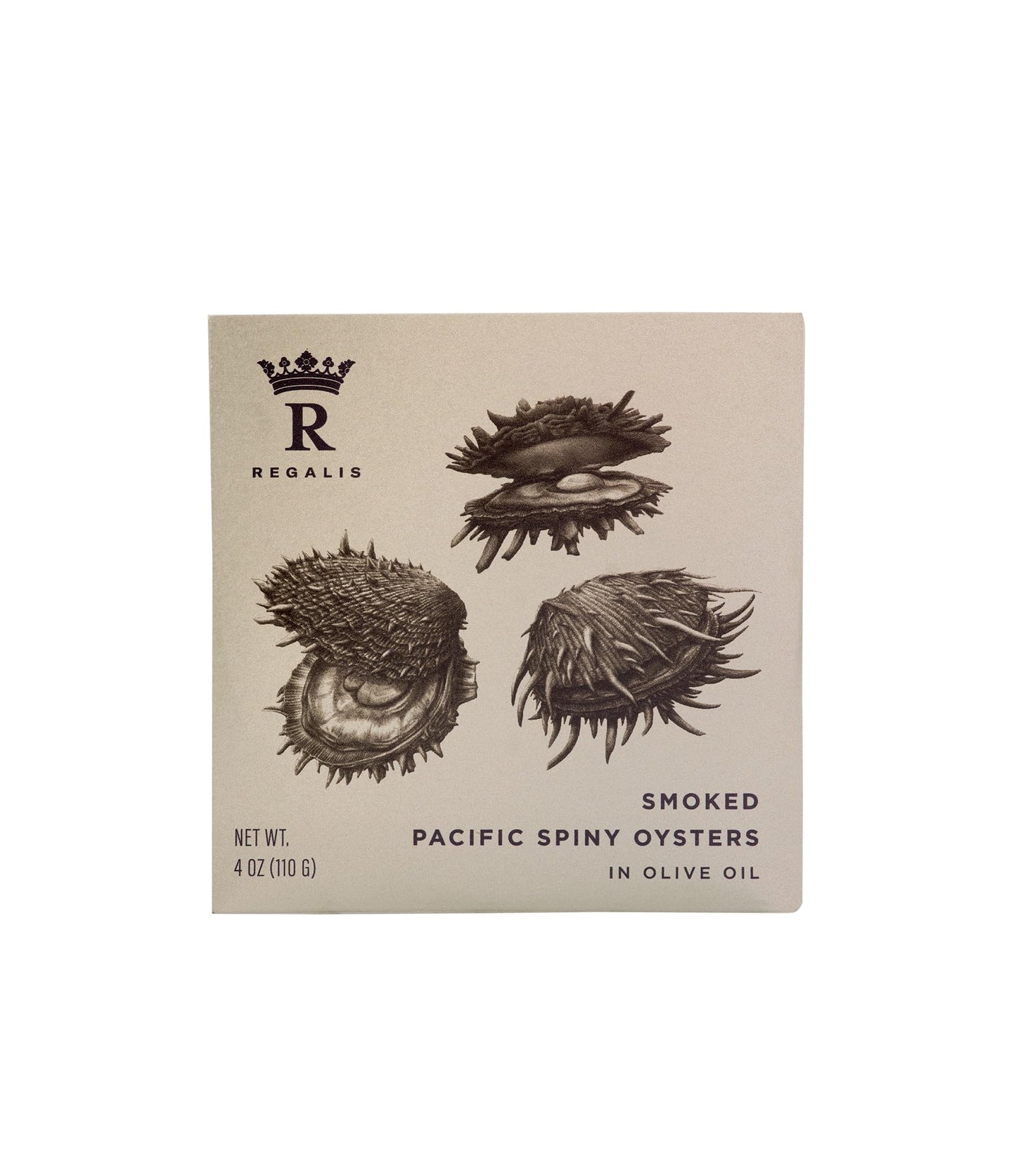 Regalis Conservas, Smoked Spiny Oysters, Spanish Tinned Seafood, 12/120g