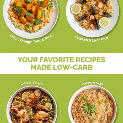 Palmini Spanish Rice | Low-Carb, Low-Calorie Hearts of Palm Rice | Keto, Gluten Free, Vegan, Non-GMO | As seen on Shark Tank | (8 Ounce Pouch - Pack of 6)