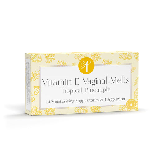 Femallay Organic Vaginal Melts – Pineapple – Moisturizes and Refreshes – 14 Count + Applicator
