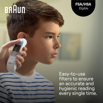 Braun ThermoScan Lens Filters for Ear Thermometer, Disposable Covers, Clear, 40 Count