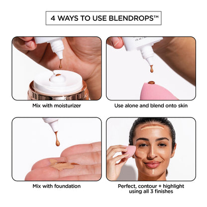BeautyBio BLENDROPS. Broad Spectrum SPF 46 Oil-Control Priming Drops With Color-Correcting Tranexamic Complex