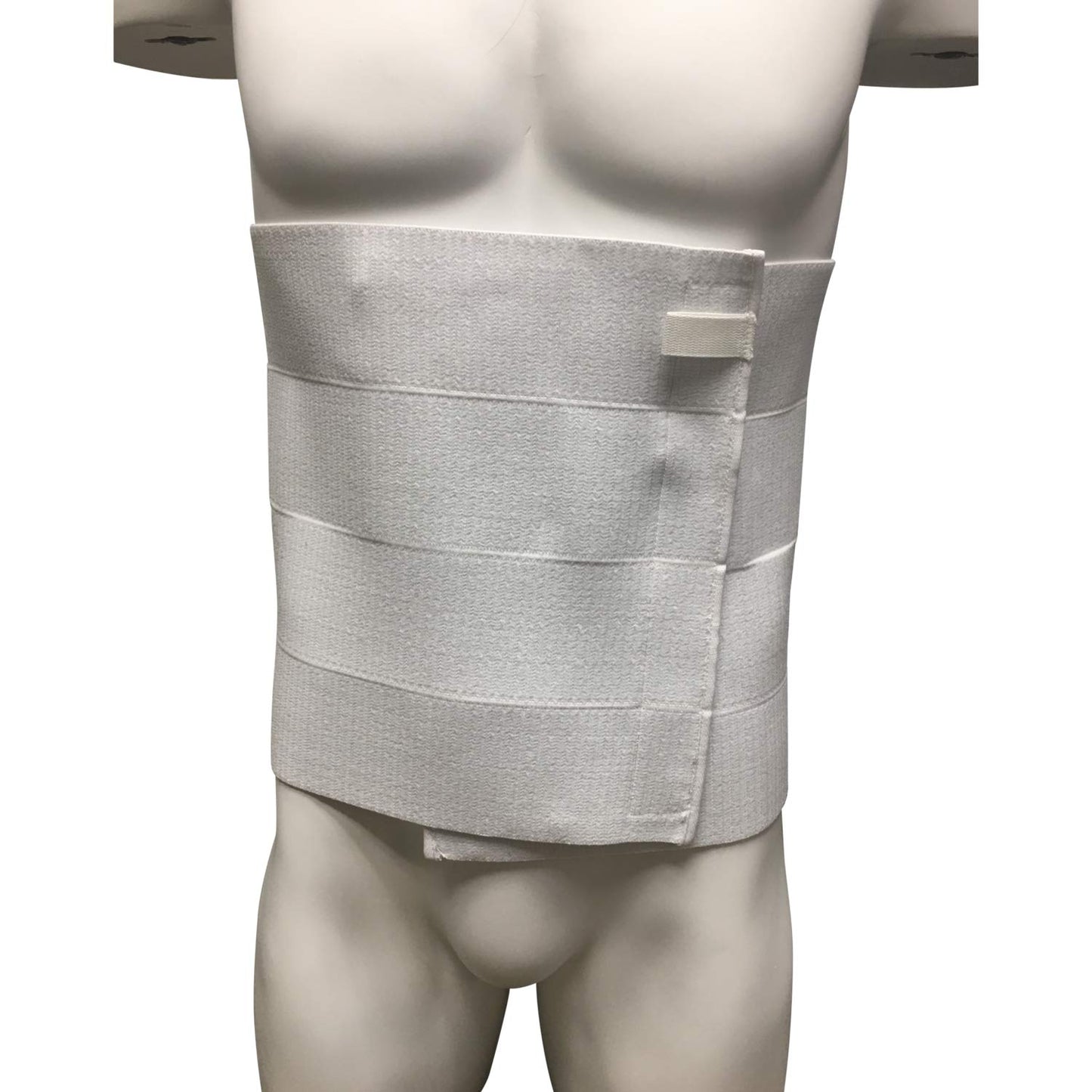 OTC Abdominal Binder, Chest Support Brace, Rib Fracture, Unisex, Four-Panel, White, Large