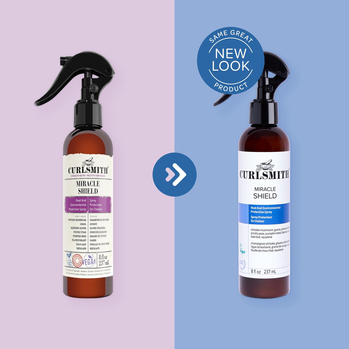 CURLSMITH Miracle Shield - Multi-Protection Spray for Curls, Pollution Shield Hair Mist, For All Curl Types, Vegan & Cruelty Free