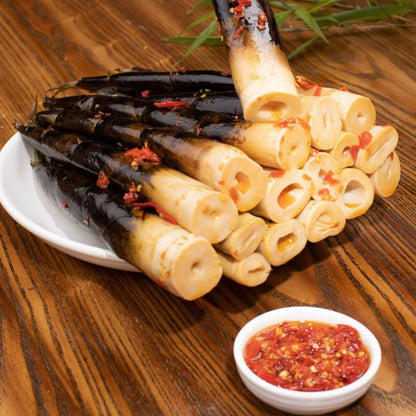 Fresh Hand Peeled Bamboo Shoots - 3 Packs 660g Internet Celebrity Instant Spicy Chinese Snacks, Aged Soup with Pickled Peppers and Tender Vegetables, Spicy Strips Mix Match Taste