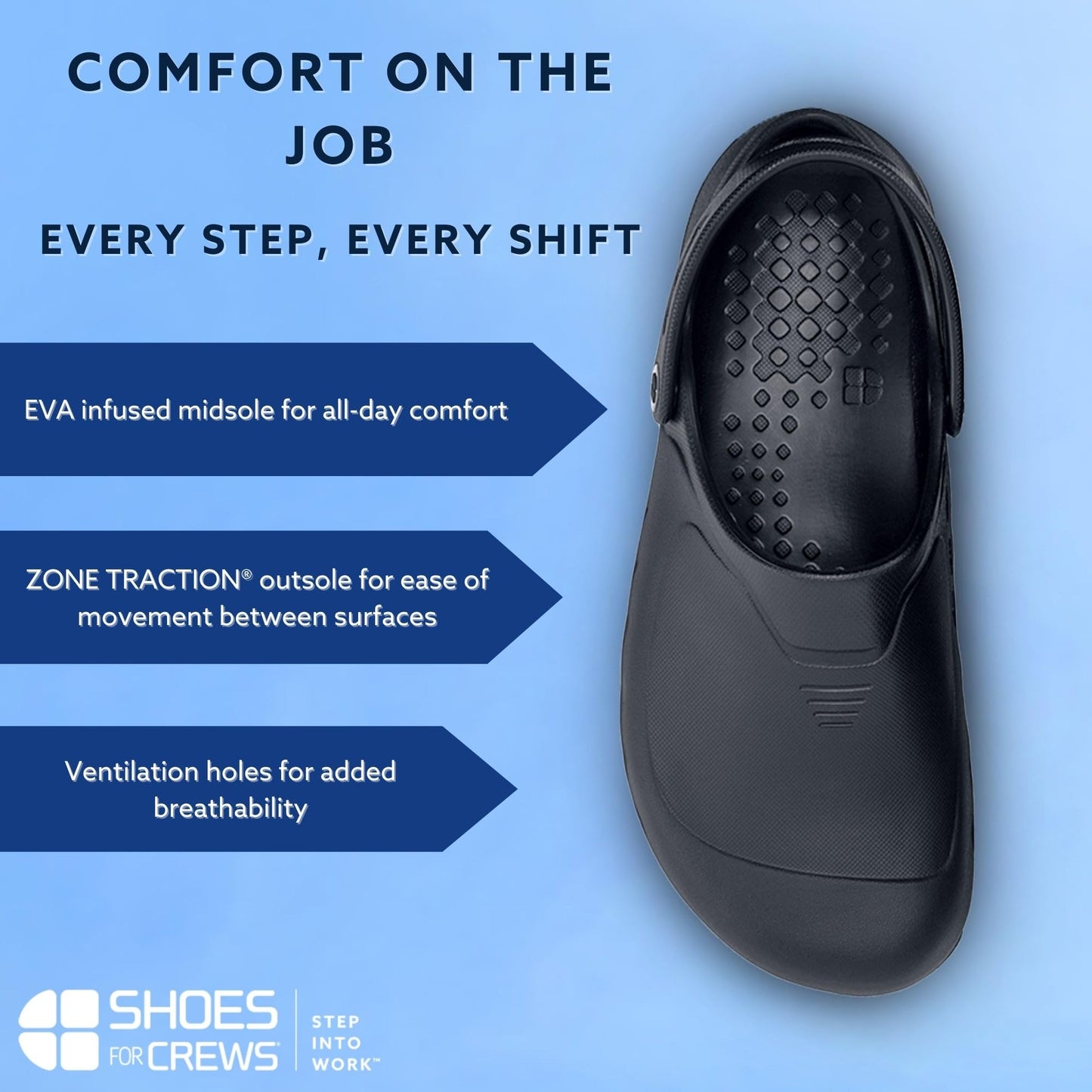 Shoes for Crews Clogs for Men Women Slip On Work Clogs Shoes Slip Resistant Water Resistant Unisex Comfort Slip-on Mules Classic Platform Clog