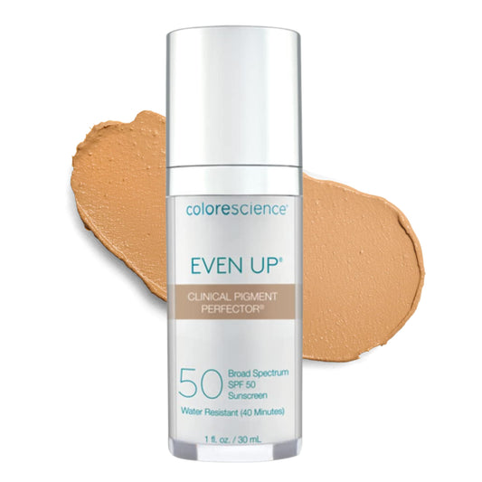Colorescience Even Up Clinical Pigment Perfector, Water Resistant, Mineral Facial Sunscreen & Primer, Broad Spectrum 50 SPF UV Skin Protection, 1 Fl Oz