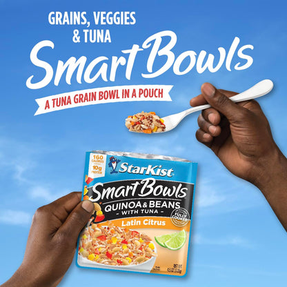 StarKist Smart Bowls Latin Citrus, 4.5 oz Pouch (Pack of 12) – Features Quinoa & Beans with Wild Caught Tuna