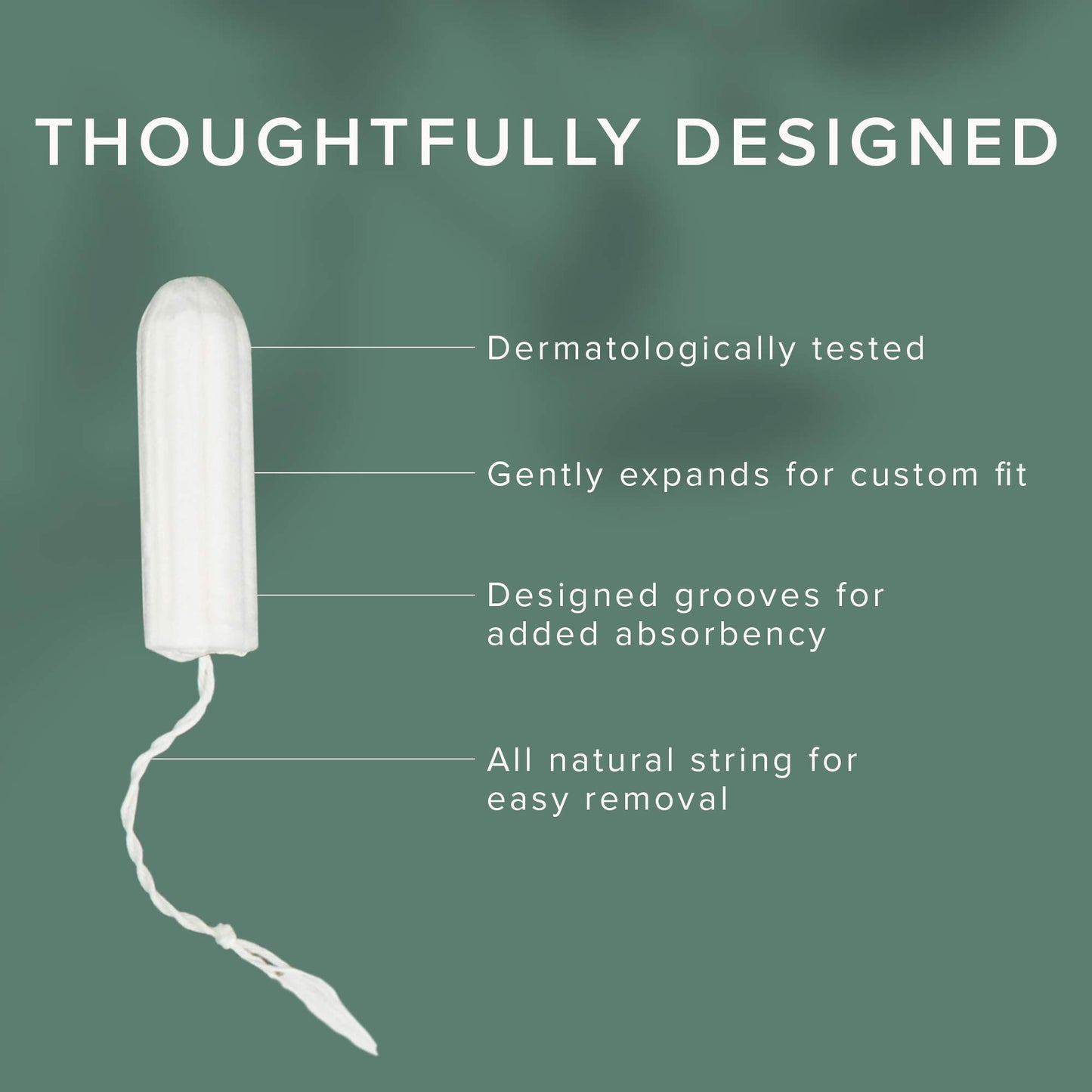 Veeda 100% Natural Cotton Compact Tampons Super Plus Absorbency - Non-Applicator Tampons with leak proof protection - Unscented, Chlorine & Toxin Free - 32 Count