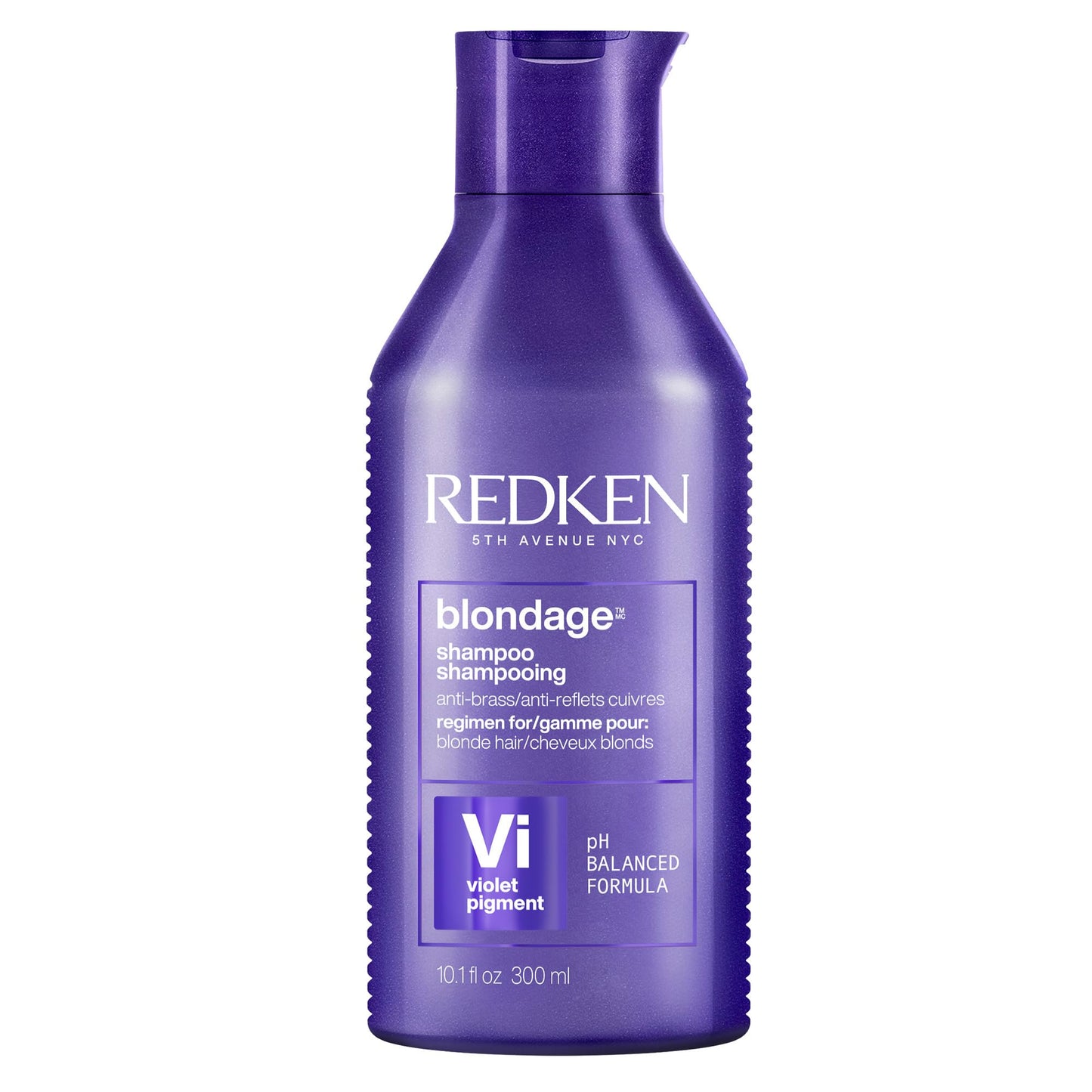 Redken Blondage Purple Shampoo For Blonde, Bleached or Highlighted Hair - Neutralizes Brassy Tones With Salicylic Acid, Color Depositing