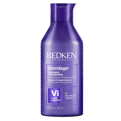 Redken Blondage Purple Shampoo For Blonde, Bleached or Highlighted Hair - Neutralizes Brassy Tones With Salicylic Acid, Color Depositing