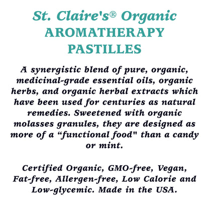 St. Claire's Organics Tummy Soothers, (1.5 Ounce Tin, Pack of 6) | Gluten-Free, Vegan, GMO-Free, Plant-Based, Allergen-Free | Made in The USA in a Dedicated Allergen-Free Facility