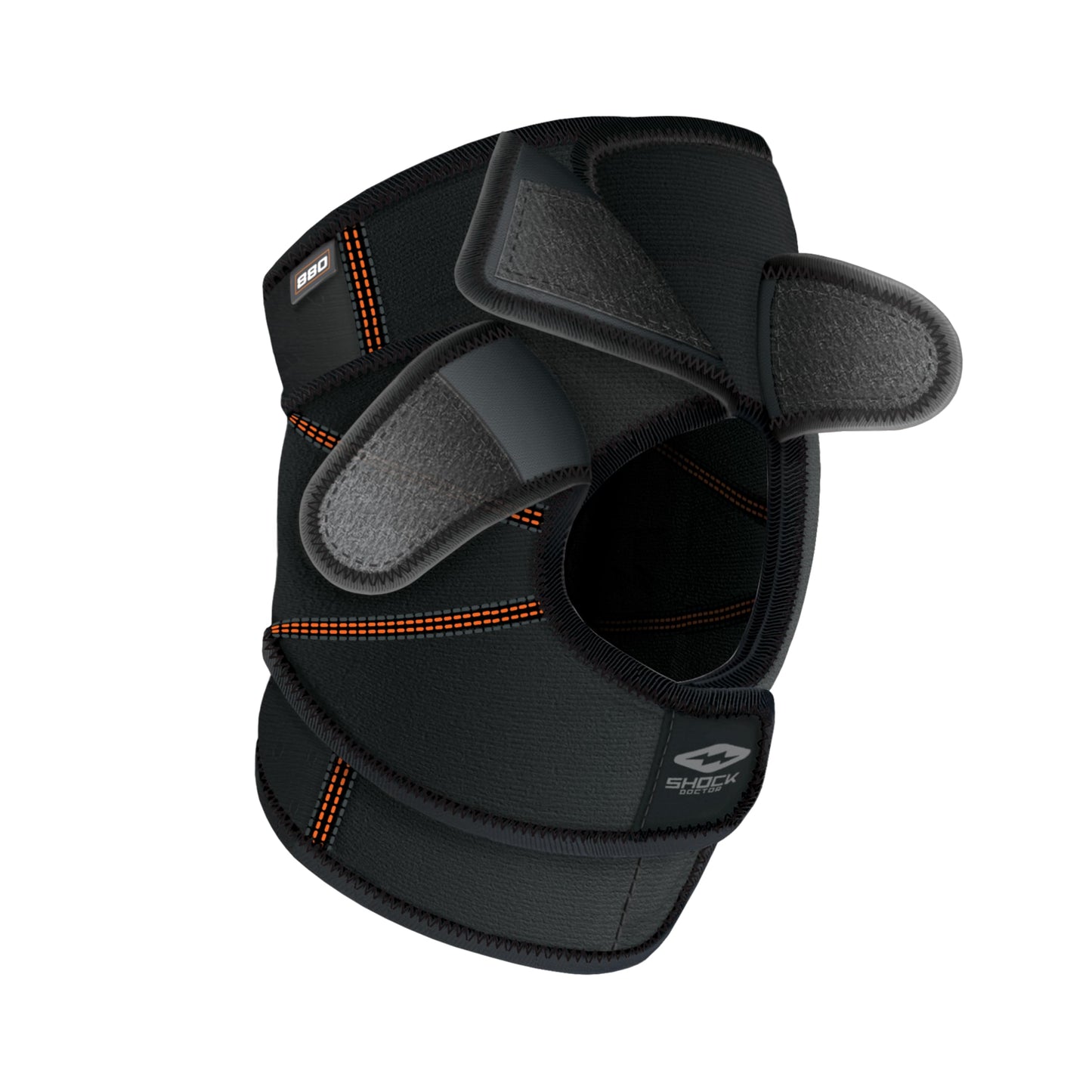 Shock Doctor Knee Brace Wrap, Knee Support Stabilizes Patella, Provides Comfortable & Lightweight Compression to Stabilize Muscles in The Knee, Single