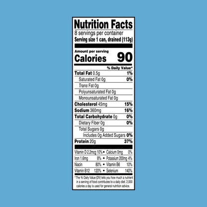 StarKist Chunk Light Tuna in Water, 5 oz (8 Pack) Canned Tuna Fish, Wild Caught, Gluten Free, Ready to Eat, Perfect for Salads, Keto Meals and Snacks, with 20g Protein & 90 Calories Per Serving