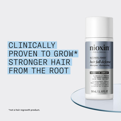 Nioxin Hair Fall Defense Shampoo | Activates Hair Follicles for Visibly Less Hair Loss| With Lauric Acid, Caffeine, Niacinamide and Sandalore
