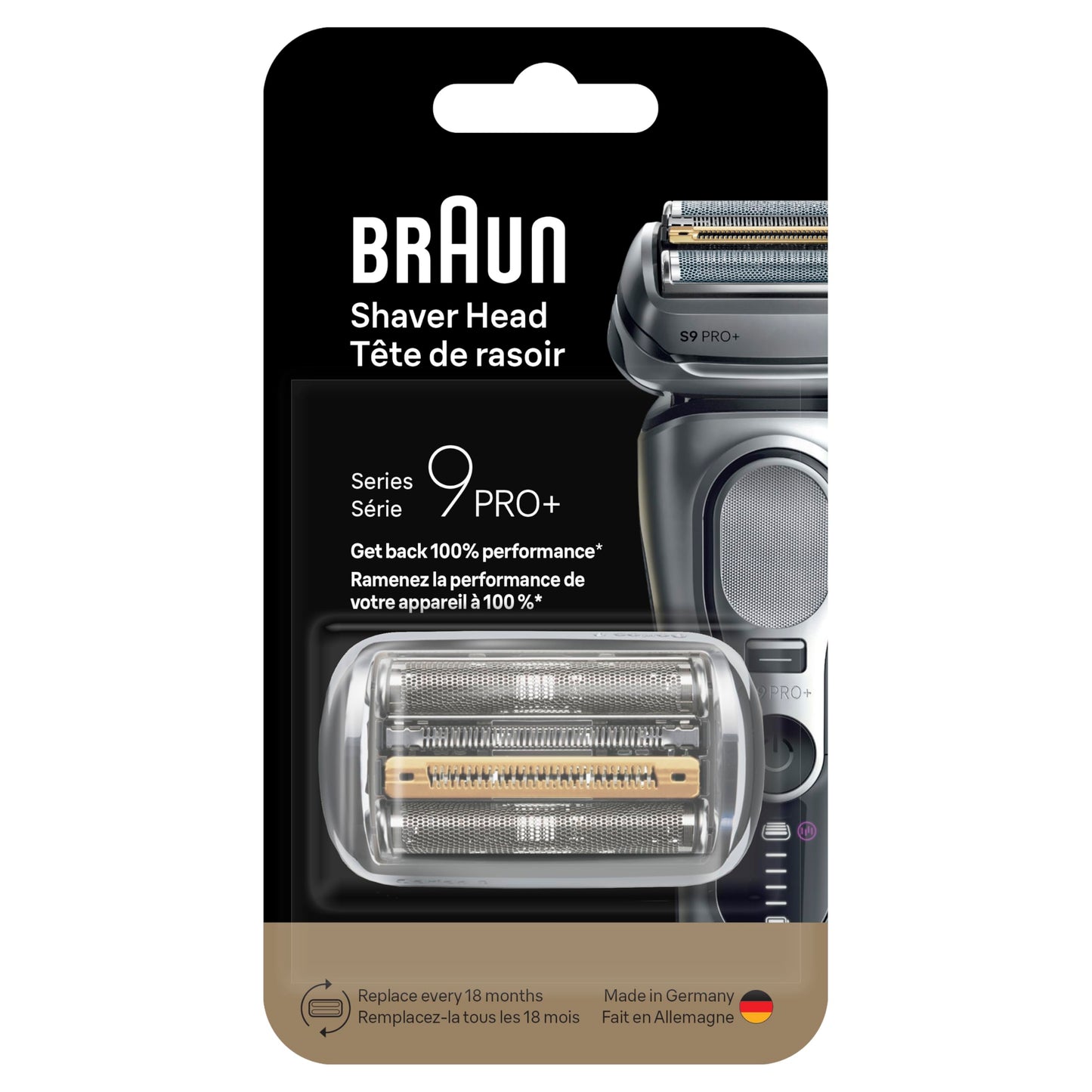 Series 9 Men's Electric Shaver Head ORIGINAL Replacement Blade, Silver 92S
