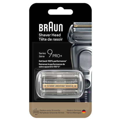Series 9 Men's Electric Shaver Head ORIGINAL Replacement Blade, Silver 92S