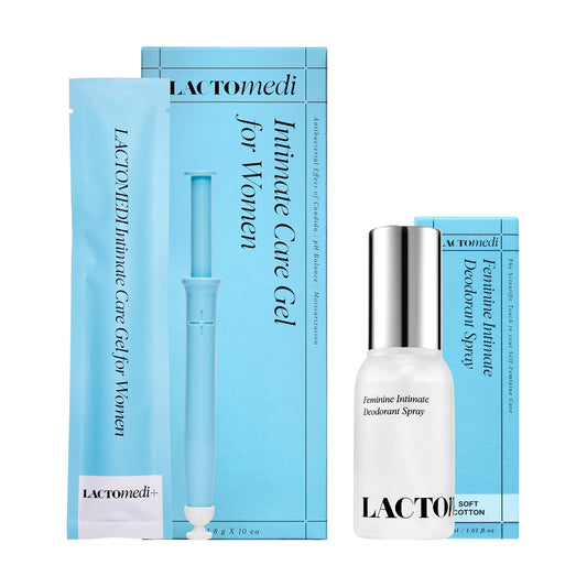LACTOMEDI Intimate Care Gel 10pcs & Deodorant Spray Set_Soft Cotton