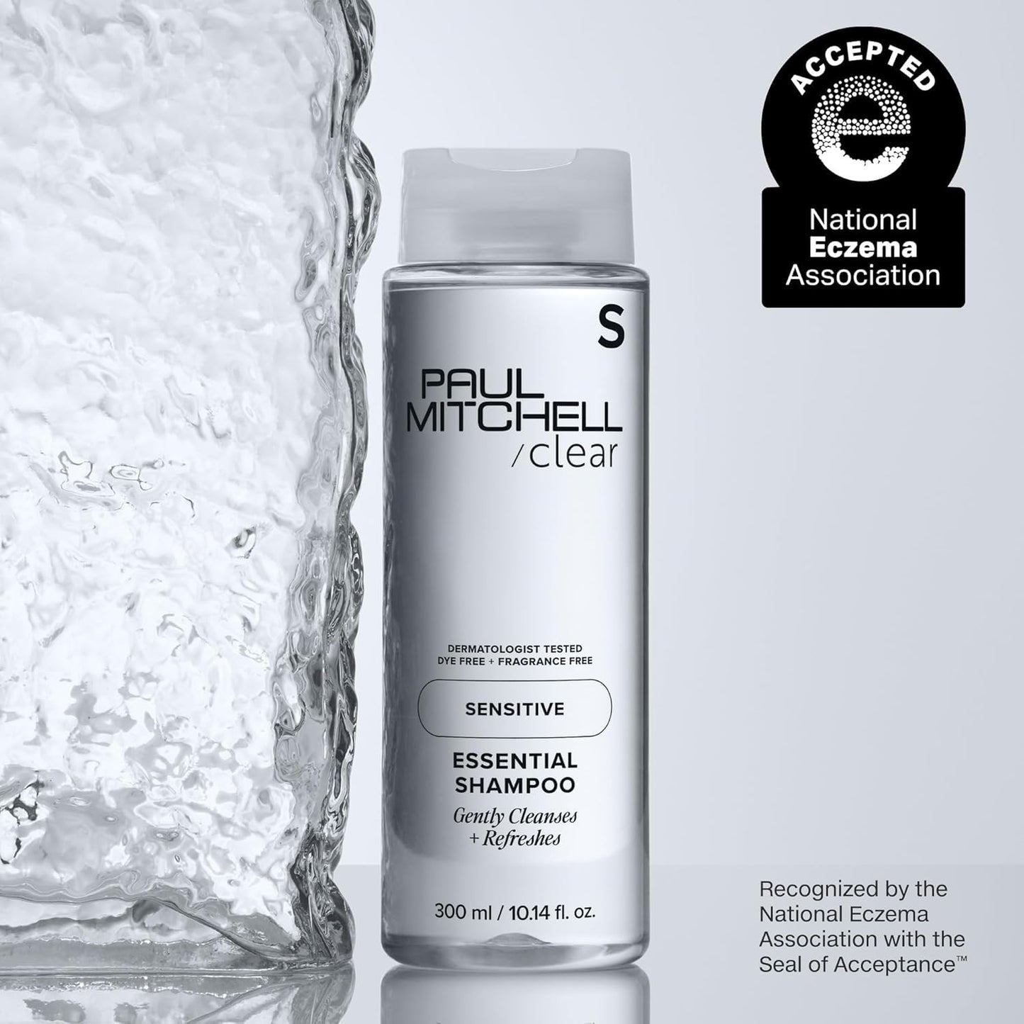 Paul Mitchell Clear Essential Shampoo, Fragrance Free, For Sensitive Scalp + Skin