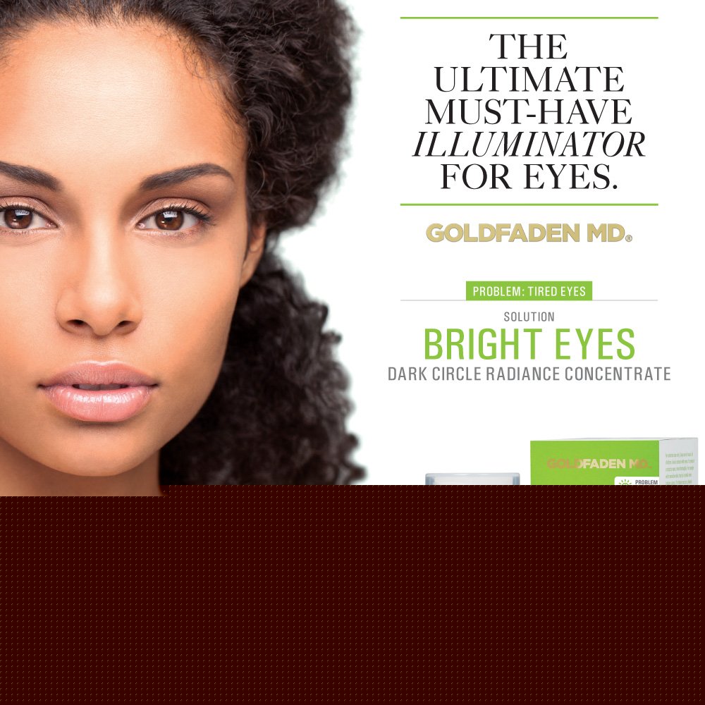 GOLDFADEN MD Bright Eyes Dark Circle Concentrate Brightening Eye Cream w/Soy Peptide, Rice Bran Extract & Arnica | May Reduce Under Eye Darkness, Puffiness & Fine Lines 0.5 fl. oz.