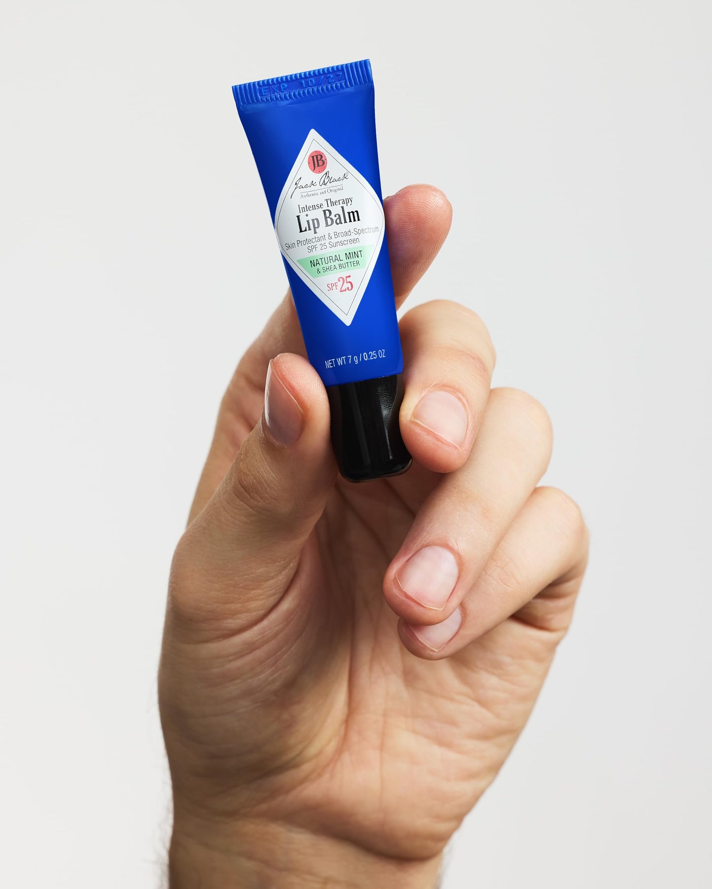 Jack Black Intense Therapy Lip Balm, 0.25-Oz. – SPF 25 Sun Protection, Lip Moisturizer, Hydrating Lip Balm with SPF, Lip Sunscreen