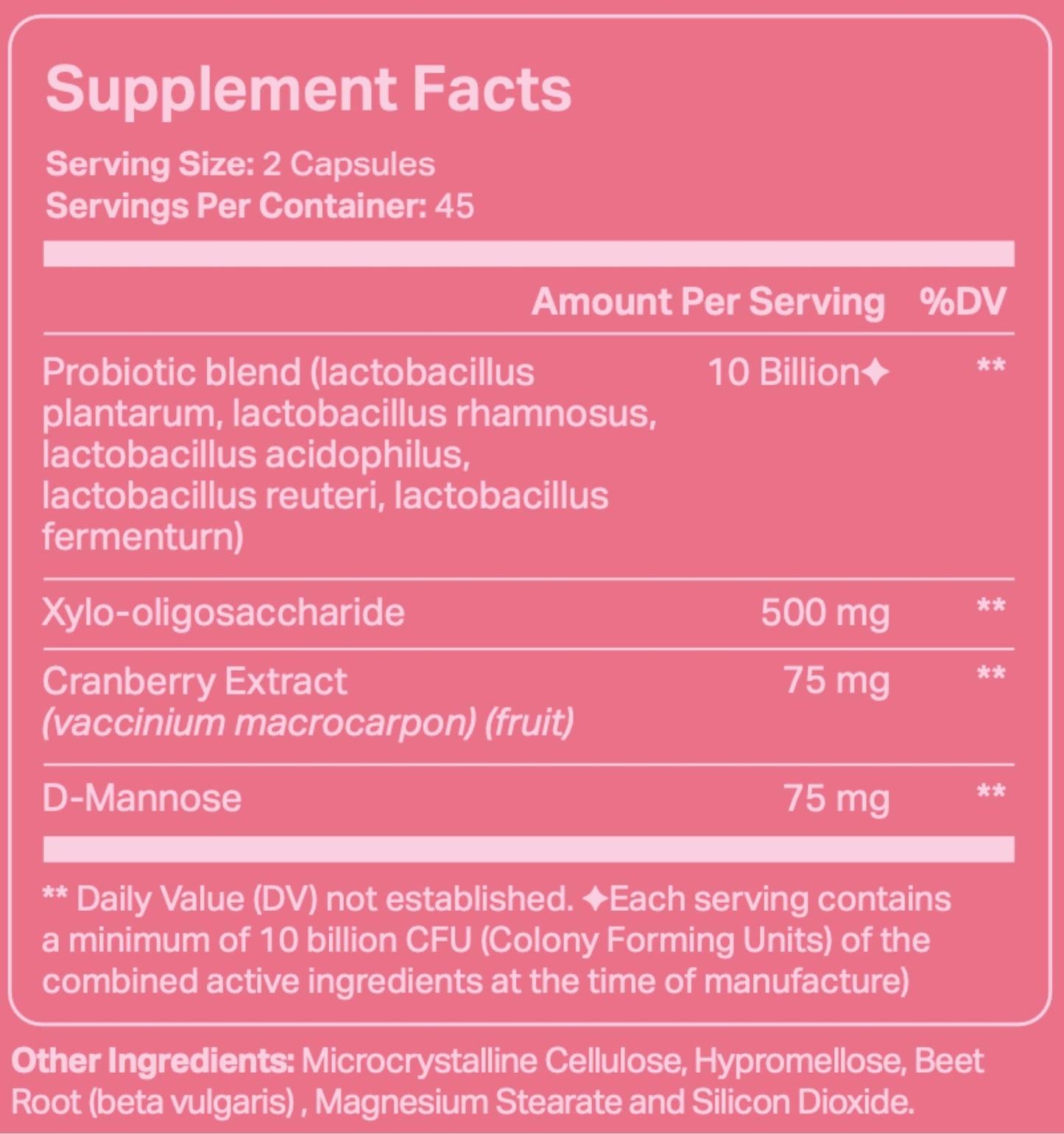 Trigg Vaginal Probiotics for Women- pH Balance, Digestion, UT- Female Health Supplement with Cranberry- Prebiotic Blend, Lactobacillus- Promote Healthy Vaginal Odor & Flora- Feminine Probiotic- 90 Ct