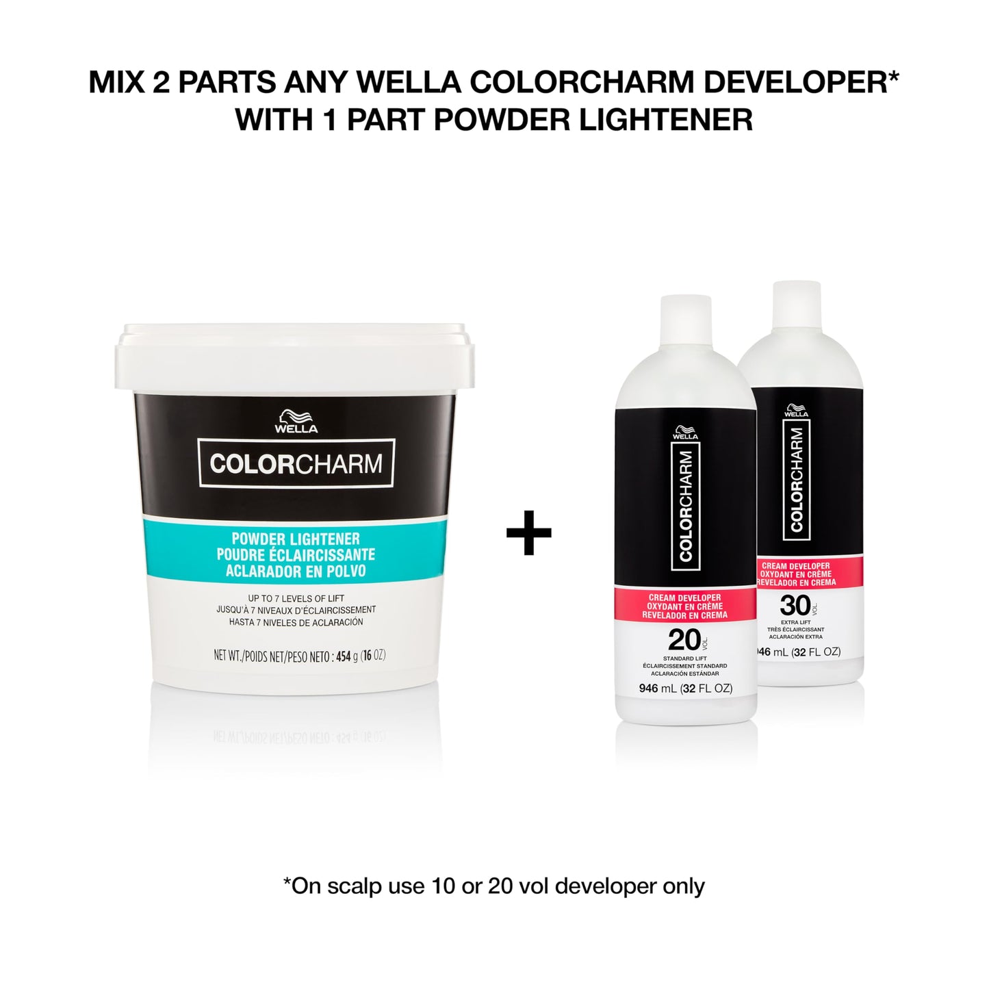 COLORCHARM Powder Hair Lightener | Up to 7 Levels of Lift | Dust Free | Packaging May Vary