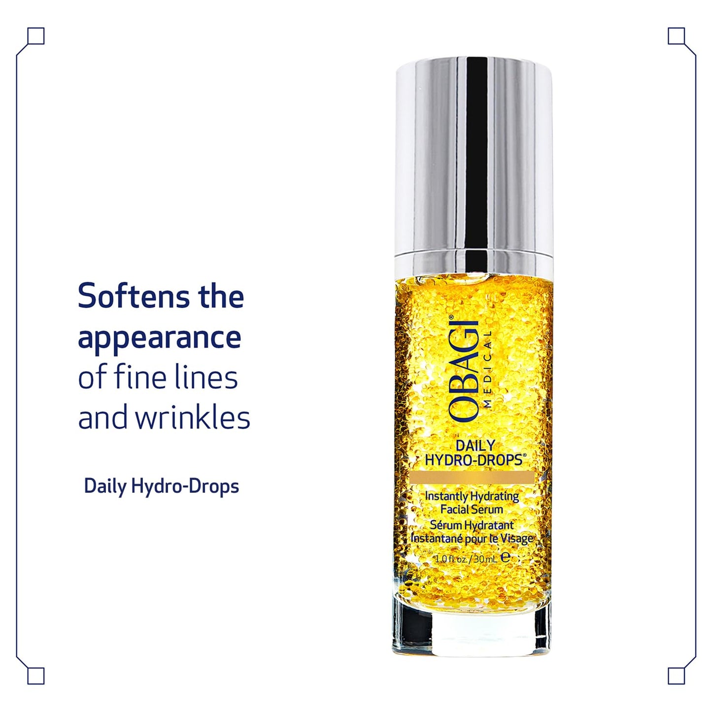 Obagi Daily Hydro-Drops Facial Serum & Rejuvenating Eye Gel Cream Set – 1oz Facial Serum Hydrates & Helps Soften the Appearance of Wrinkles & .5oz Eye Cream Instantly Brightens, Smooths, & Depuffs