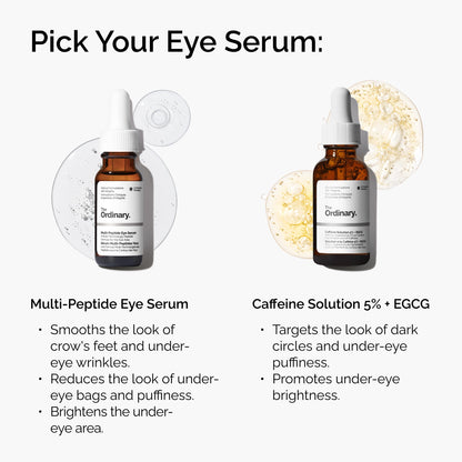 The Ordinary Multi-Peptide Eye Serum, Anti-Aging Formula for Crow’s Feet, Dark Circles & Puffiness