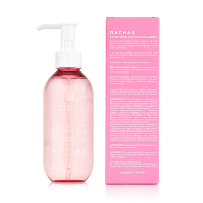 RACHAA Feminine Wash for Women - Gentle Daily Intimate Cleanser for Lightening, Moisturizing, Cleansing with Vitamin C, Tea Tree Oil & Lactic Acid - Sensitive, Hypoallergenic & pH Balance, 6.76 FL.Oz