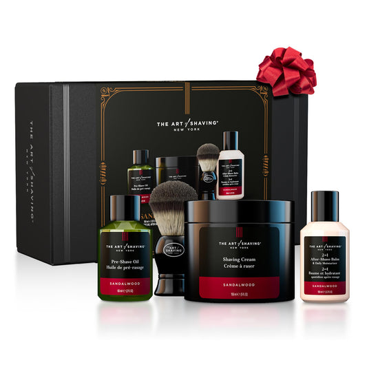 The Art of Shaving Shaving Kit for Men - The Perfect Gift for The Perfect Shave with Shaving Cream, Shaving Brush, After Shave Balm, & Pre Shave Oil