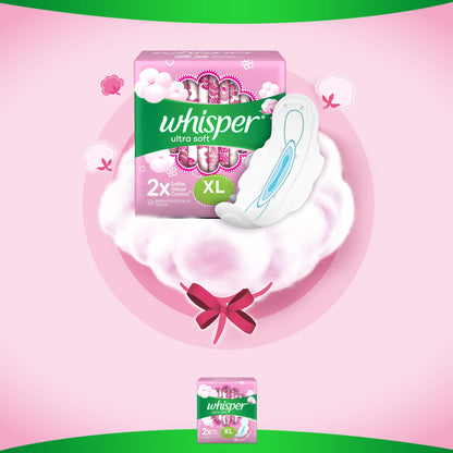 Whisper Ultra Soft XL Sanitary Pads, 50 count (Pack of 1)