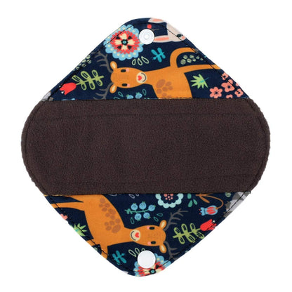 5 Cloth Menstrual Pads 1 Wet Bag XS Panty Liners Reusable Washable (Blue Feather Down, XS Panty Liners)