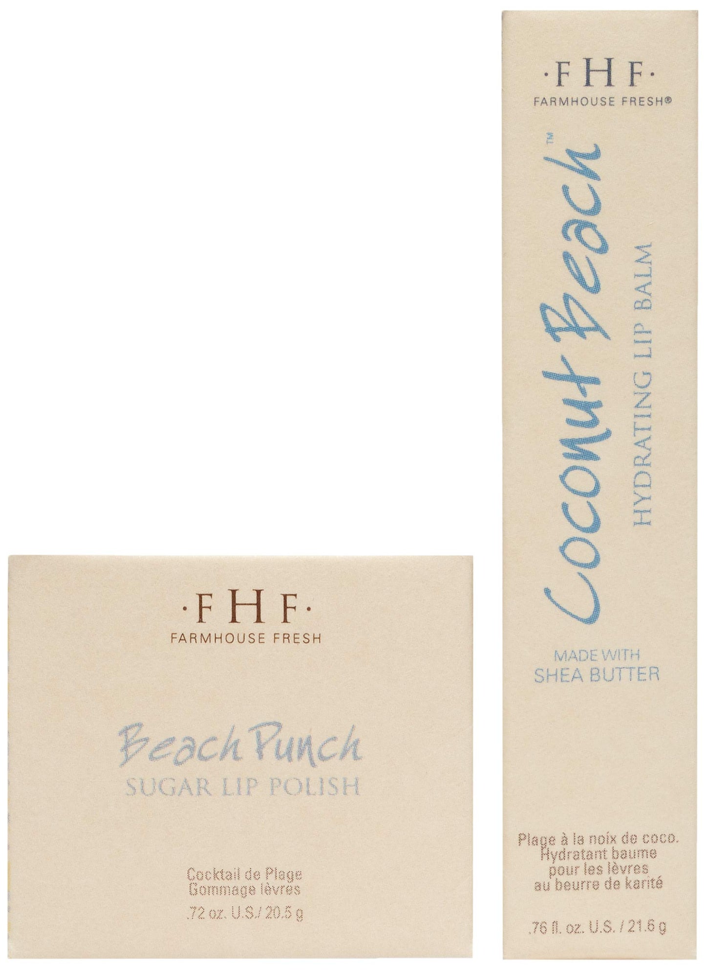 FarmHouse Fresh Beach Lip Basket, Coconut Pineapple, 2 Count