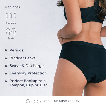 Saalt Soft Menstrual Cup (Desert Blush, Regular) & Cotton Brief Period 100% Cotton Underwear (Medium) - Best Sensitive Reusable Period Cup - Wear for 12 Hours - Tampon and Pad Alternative