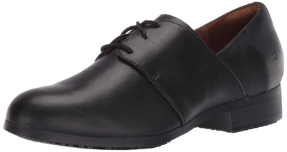 Shoes for Crews Women's Dressy Non-Slip Work Shoes - Comfortable, Slip-Resistant Shoes for Women in Hospitality, Retail, Office Settings & More - Madison III, 7.5 Black