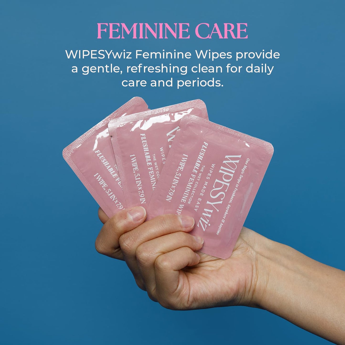 Butt & Feminine Wipes Bundle – Flushable, PH Balanced, Plant-Based Wet Towels for Women & Men – 10x8 Butt Wipes + 40 Feminine Wipes – Travel-Friendly Hygiene Essentials