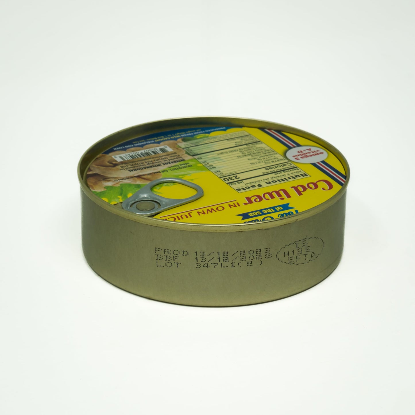 Foie Gras of the Sea Icelandic Wild-Caught Cod Liver (Foie de Morue) in Own Oil, 7.1 oz, Pack of 5 – Natural Omega-3 & Vitamins A/D Source, Gourmet Nordic Seafood, BPA-Free Can