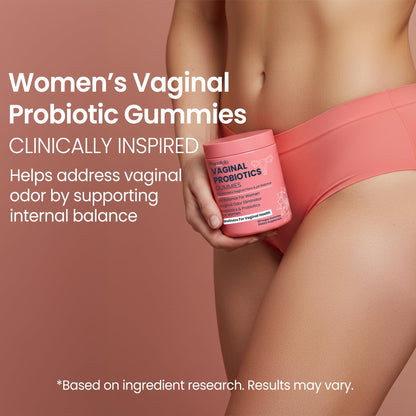 Vaginal Probiotics Gummies | ph Balance for Women | Prebiotics and Probiotics for Women | Pineapple Gummies for Women for ph Balance and Vaginal Health | Vaginal Odor Control 60 Gummies