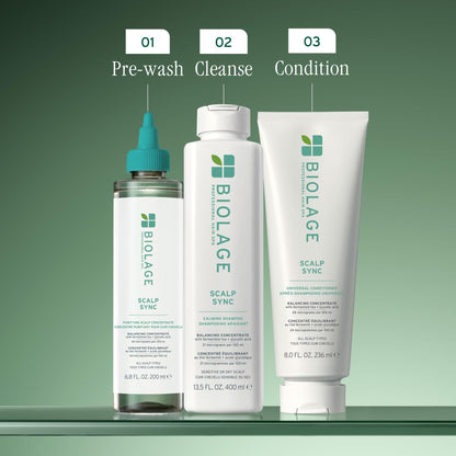 Biolage Scalp Sync Universal Conditioner - Nourishing & Hydrating for All Scalp Types, Lightweight Moisturizing & Conditioning, Fermented Tea Blend & Glycolic Acid, Vegan & Paraben-Free