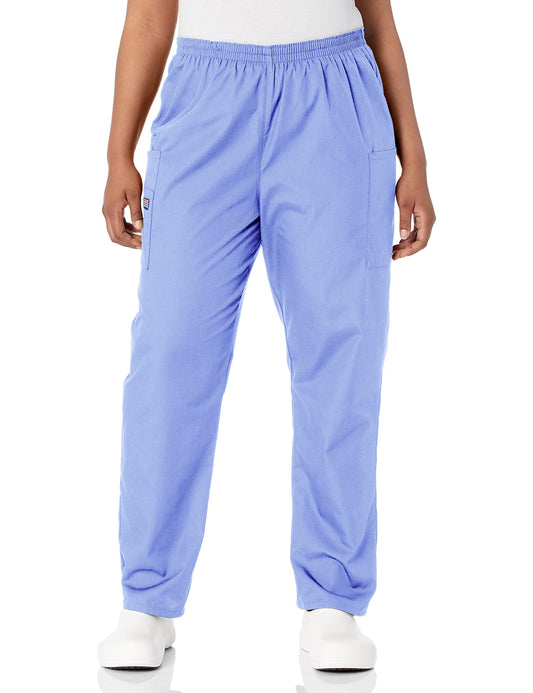 Cherokee Scrubs for Women Cargo Pant Natural Rise Tapered Pull-On Bottom with 4 Pockets , Fade Resistant Fabric - 4200