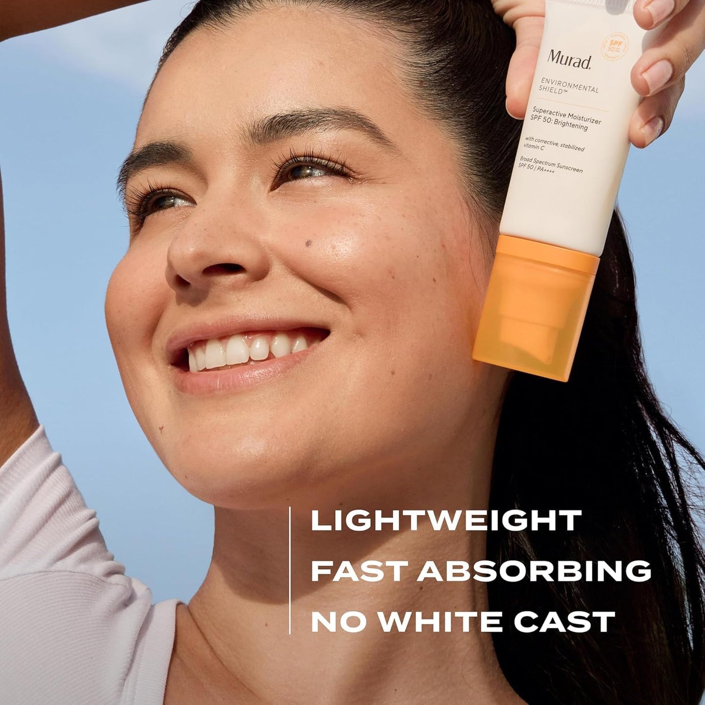 Murad Superactive Brightening Moisturizer SPF 50 - Vitamin C Packed Hydrating Ulta Sheer Facial Sunscreen W/Lipid-boosting Technology for Preventative Aging Protection from UVA/UVB - 1.7 Fl oz