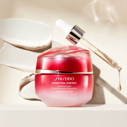 Shiseido Essential Energy Hydrating Cream - Visibly Reduces the Look of Pores & Fine Lines With Hyaluronic Acid 24-Hour Hydration Vegan All Skin Types