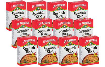 La Preferida Boxed Spanish Rice (Fluffy Mexican-Style Rice with Bell Peppers) – Ready in 15 Minutes. A Quick Side Dish for Any Meal. Vegan & Vegetarian-Friendly, 5.25 oz. (Pack of 12)