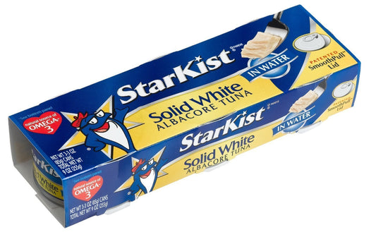 Starkist Tuna in Water 3 - 3oz Package (Pack of 4) (Total of 12 Cans) Choose Type Below) (Solid White Albacore)