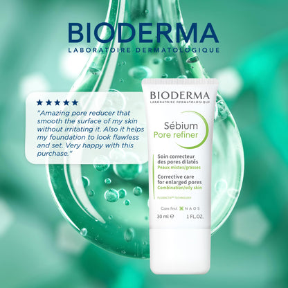 Bioderma Sébium Mat Control Cream, Mattifying and Moisturizing Daily Cream for Combination to Oily Skin, 1 Fl Oz